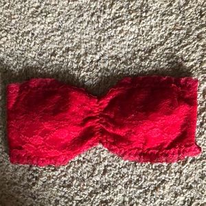 Cute red lacy bandeau